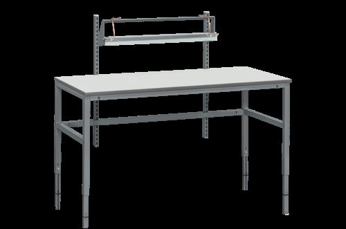 Manuelt pakkebord V5 - 300 kg - B1600 x D800 mm - Grå