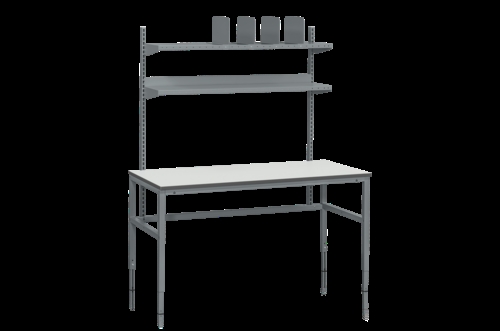 Manuelt pakkebord V7 - 300 kg - B1600 x D800 mm - Grå