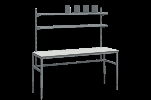 Manuelt pakkebord V8 - 300 kg - B2000 x D800 mm - Grå