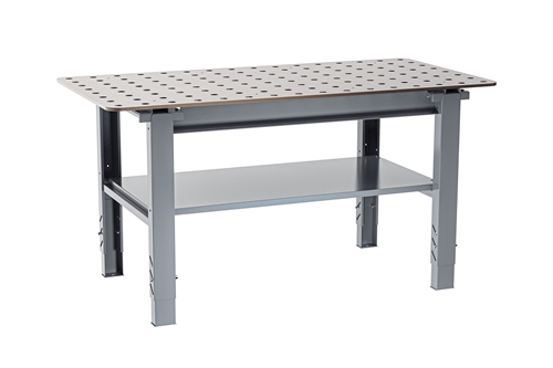 Svejsebord - 400 kg - B1600 x D800 mm - Grå