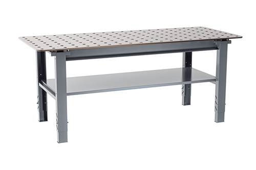 Svejsebord - 400 kg - B2000 x D800 mm - Grå