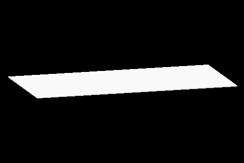 Bordplade cover - 1200 x 800 mm - Hvid