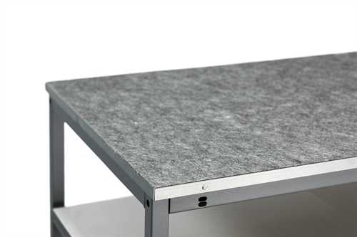 Bordplade måtte - 1600 x 800 mm - Grå