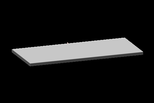 Laminat bordplade - 1800 x 800 x 40 mm - Grå