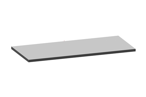 Laminat bordplade - 1800 x 800 x 40 mm - Grå