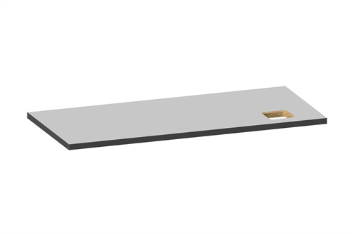 Laminat bordplade V1 - 1800 x 800 x 40 mm - Grå