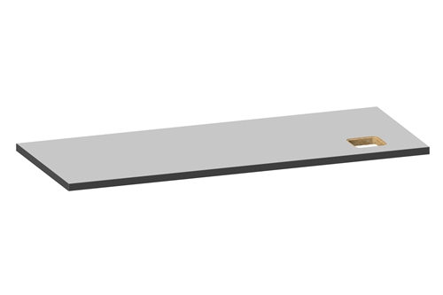Laminat bordplade V1 - 2000 x 800 x 40 mm - Grå