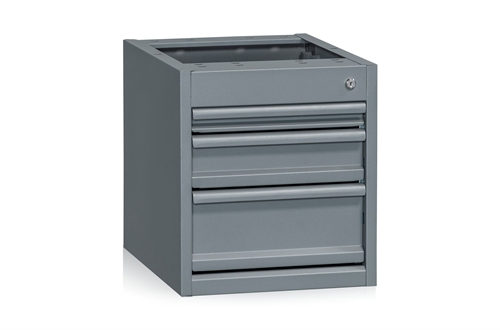 Skuffeenhed t/bord - 3 skuffe - 25 kgs