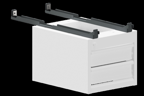 Ophængsskinner t/skuffeenhed under hylde - Mørkegrå 