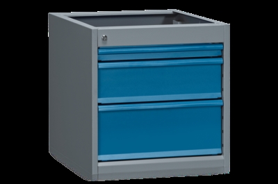 Skuffeenhed 670 t/bord - 3 skuffer - 45 kgs