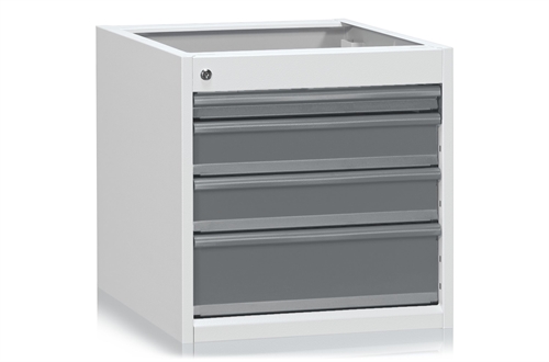 Skuffeenhed 670 t/bord - 4 skuffer - 45 kgs