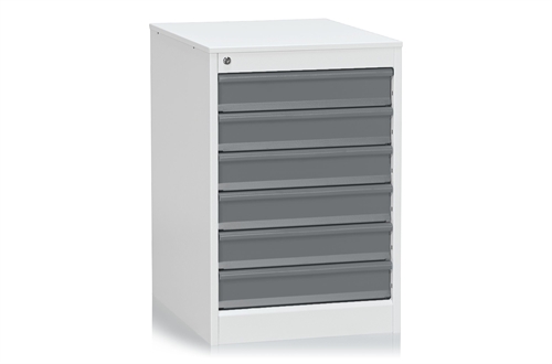 Skuffeenhed 670 t/bord - 6 skuffer - 45 kgs