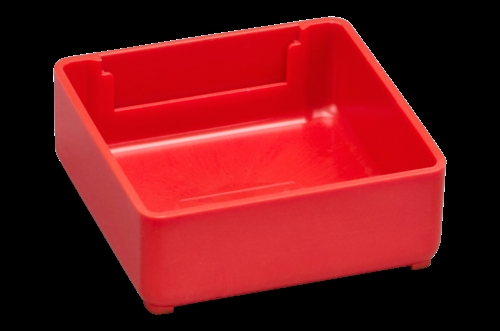 Indsatsbeholder 670 - 75 x 75 x 46 mm - Rød