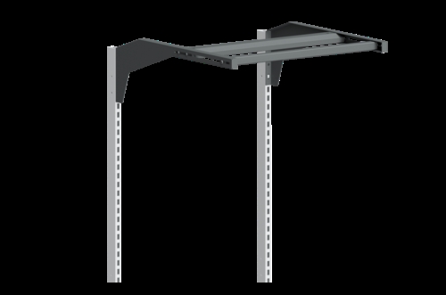 Overbygnings kit m/c-profil - 670 mm - Mørkegrå 