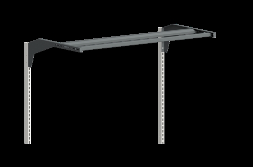 Overbygnings kit m/c-profil - 670 + 670 mm - Mørkegrå 