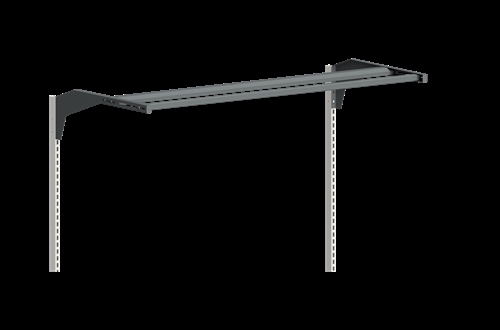 Overbygnings kit m/c-profil - 670 + 900 mm - Mørkegrå 