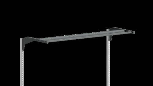 Overbygnings kit m/c-profil - 900 + 900 mm - Mørkegrå 