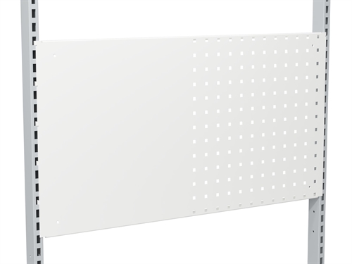 Whiteboard m/Perforeret værktøjspanel 896 mm - Hvid
