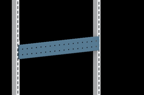 Perforeret værktøjsliste - 670 mm - Blå