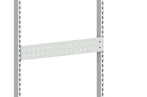 Perforeret værktøjsliste - 670 mm - Lysegrå