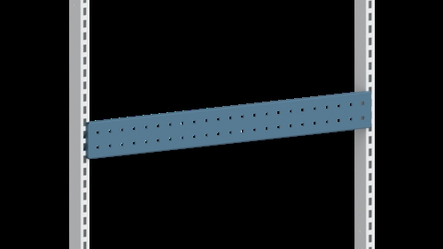 Perforeret værktøjsliste - 900 mm - Blå