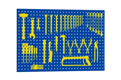 Værktøjsklistermærker t/paneler - gul/vinyl