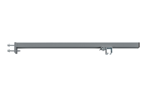 Fast arm 700 mm til c-profil - Mørkegrå