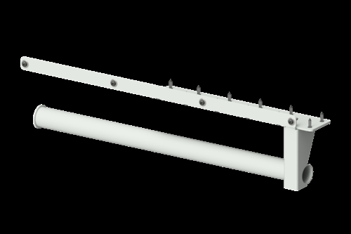 Labelholder 30 x 450 mm t/under bordplade - Lysegrå