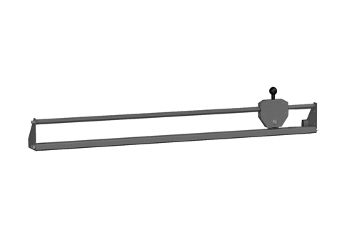 Skærekniv t/pakkemateriale - 1500 mm - Mørkegrå