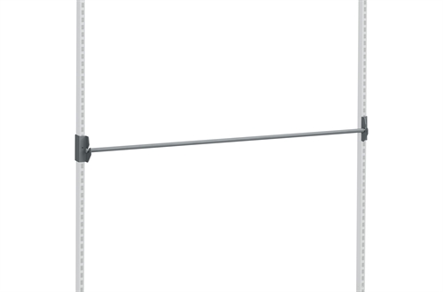 Rulleholder m/beslag - 1800 mm - Mørkegrå