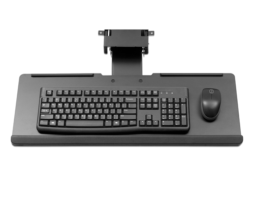 Udtræksbar tastaturhylde - Sort