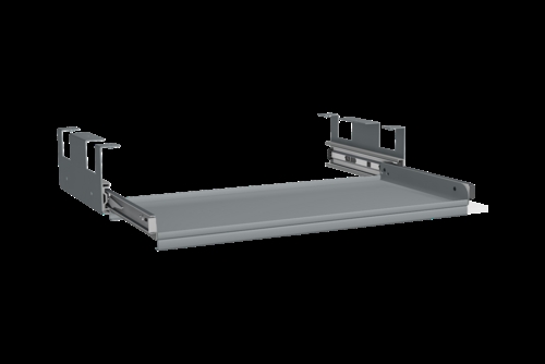 Tastatur hylde m/pullout musemåtte - Mørkegrå