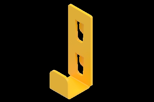 Ophængningskrog t/stolper - Gul