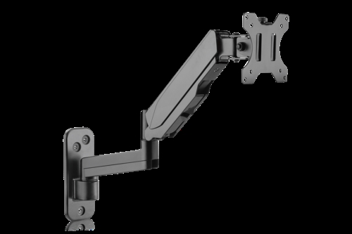 Ledbar arm m/gasfjeder 500 mm - Sort