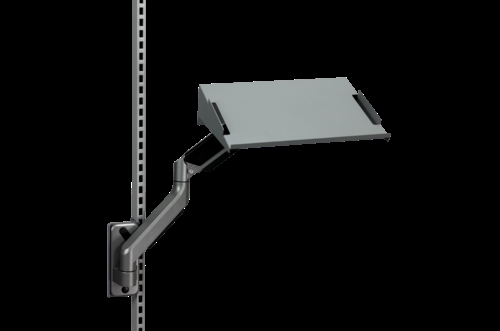 Laptophylde på gas-fjederarm - Grå