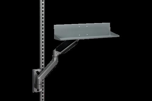 Hylde på gas-fjederarm - Grå