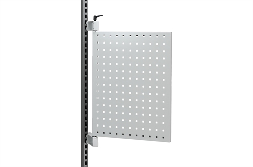 Sidepanel t/perforeret stolpe - Grå