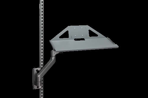 Tastaturhylde t/bærearm  - Mørkegrå