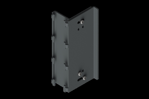 Beslag til montering af gasfjederarm HD - Mørkegrå