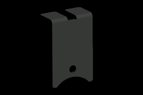 Vridstop til Gasfjederarm B29 x H44 mm - Mørkegrå