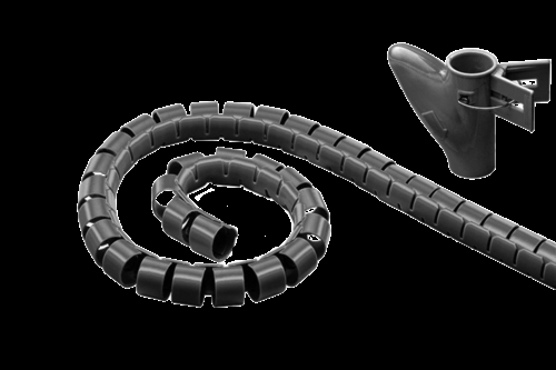 Ledningsspiral - loft - Mørkegrå