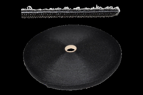 Velcrobånd t/fixering af ledninger - Sort