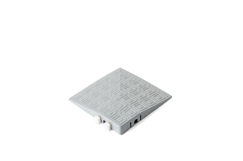 Hjørnerampe u/ huller - Grå