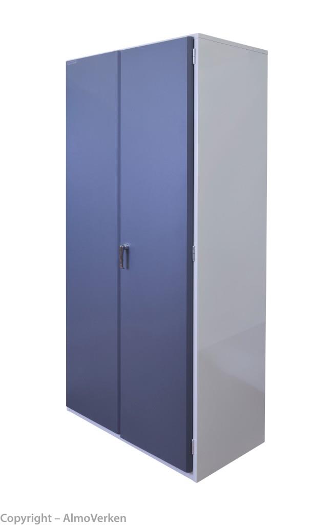 Opbevaringsskab 9008 m/4 hylder - Grå/antrasit