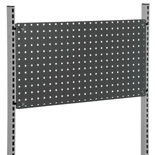 Værktøjstavle 870 x 480 mm - t/stolper ell. væg - Grå