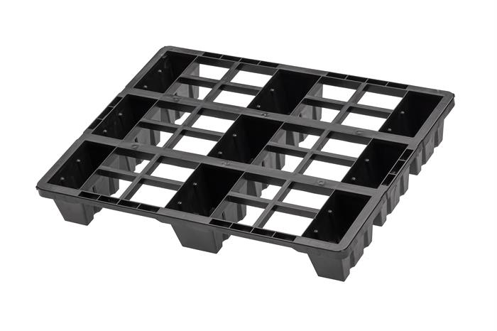 Bleva Light plastpalle 806 9F - Sort 