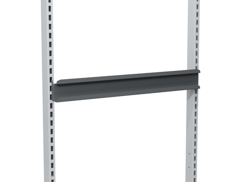 Ophængsskinne t/kasser L:670 mm - Mørkegrå