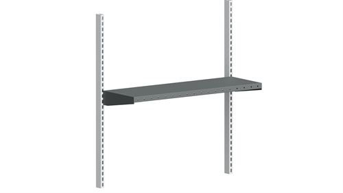 Værktøjshylde 900 x 300 mm - 50 kgs - Mørkegrå