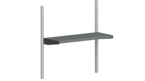 Værktøjshylde 900 x 360 mm - 50 kgs - Mørkegrå