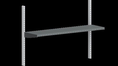 Værktøjshylde 1400 x 360 mm - 50 kgs - Mørkegrå